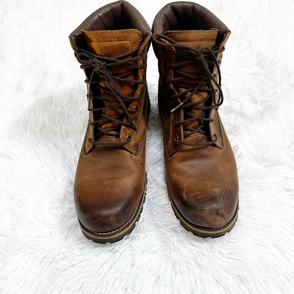 Timberland Men's Premium Waterproof Leather Boots Brown US 10.5 Hiking Work